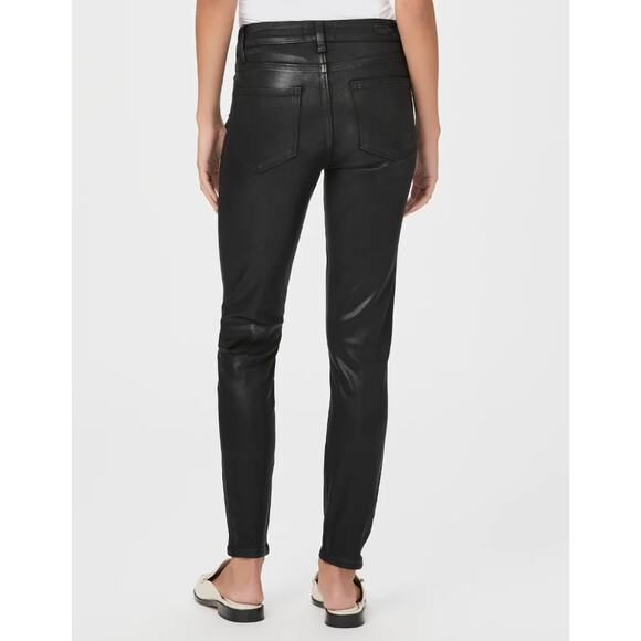 PAIGE DENIM Hoxton Ankle in Black Fog Luxe Coating // 26 - Picture 2 of 10